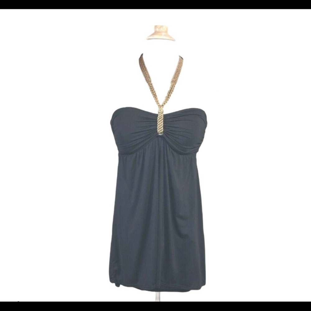Carmen Marc Valvo Swim Suit Dress 6 Bandeaux 1 pc